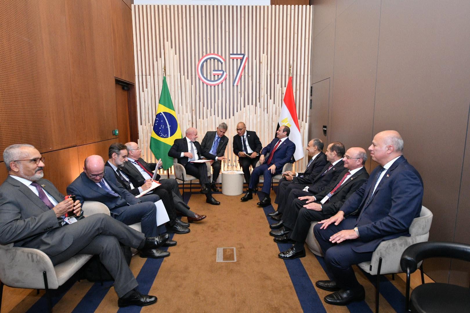الرئيس السيسي ونظيره البرازيلي