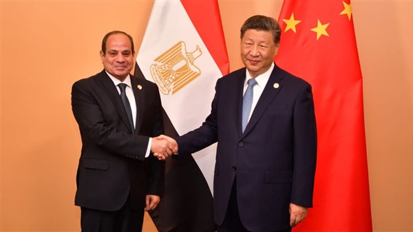 الرئيس السيسي والرئيس الصيني